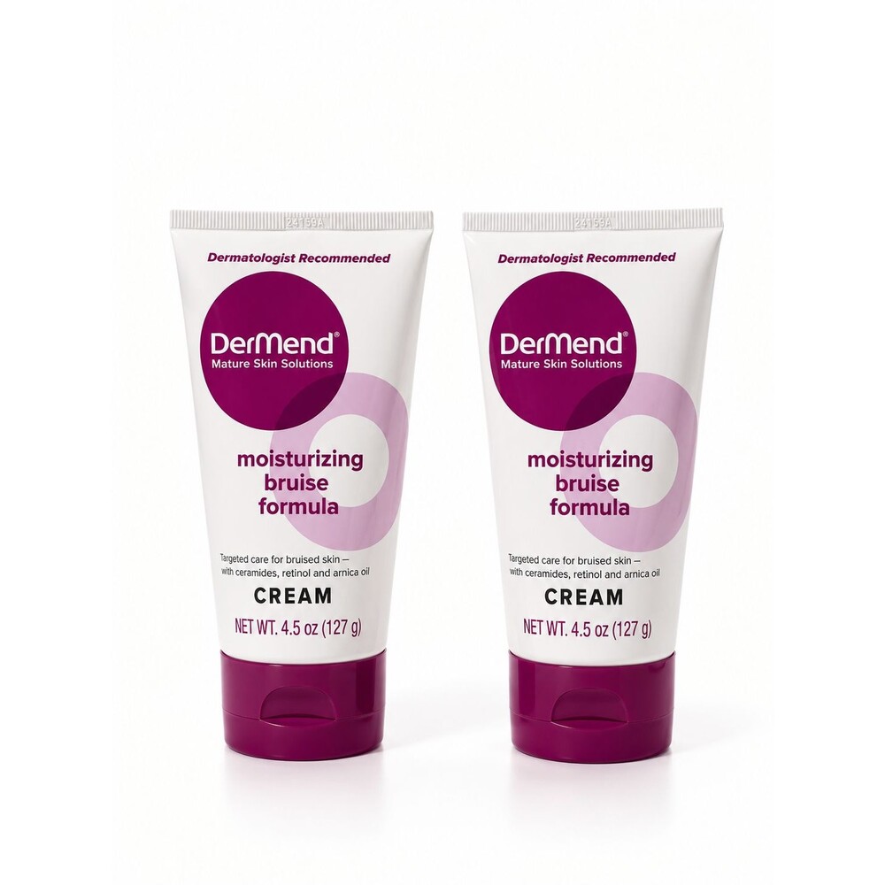 2 Pack DERMEND MATURE SKIN SOLUTIONS MOISTURIZING BRUISE FORMULA CREAM 4.5 oz